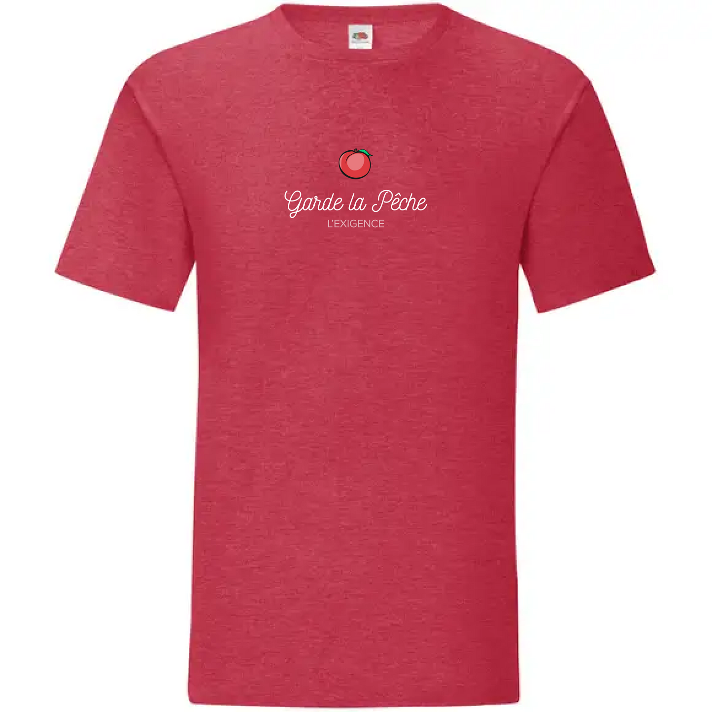 Tee-shirt "Garde la Pêche - L'exigence" ROUGE